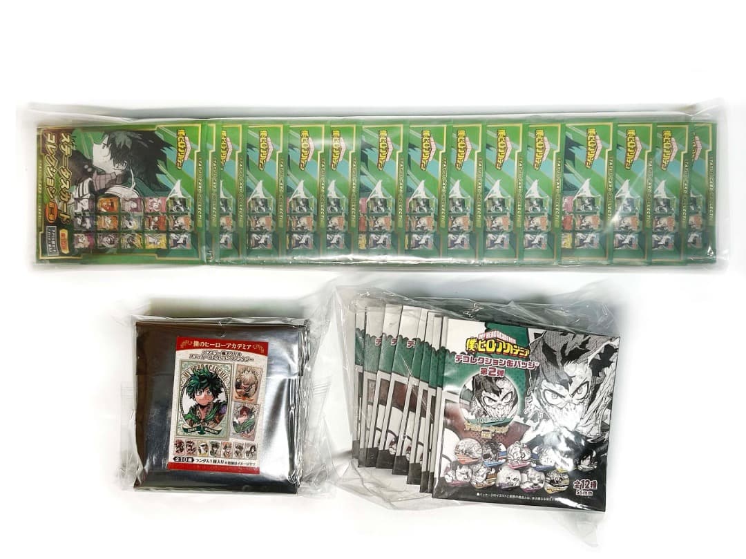 ヒロアカ パブミラー風ステッカー ステータスカード デコレクション缶バッジ