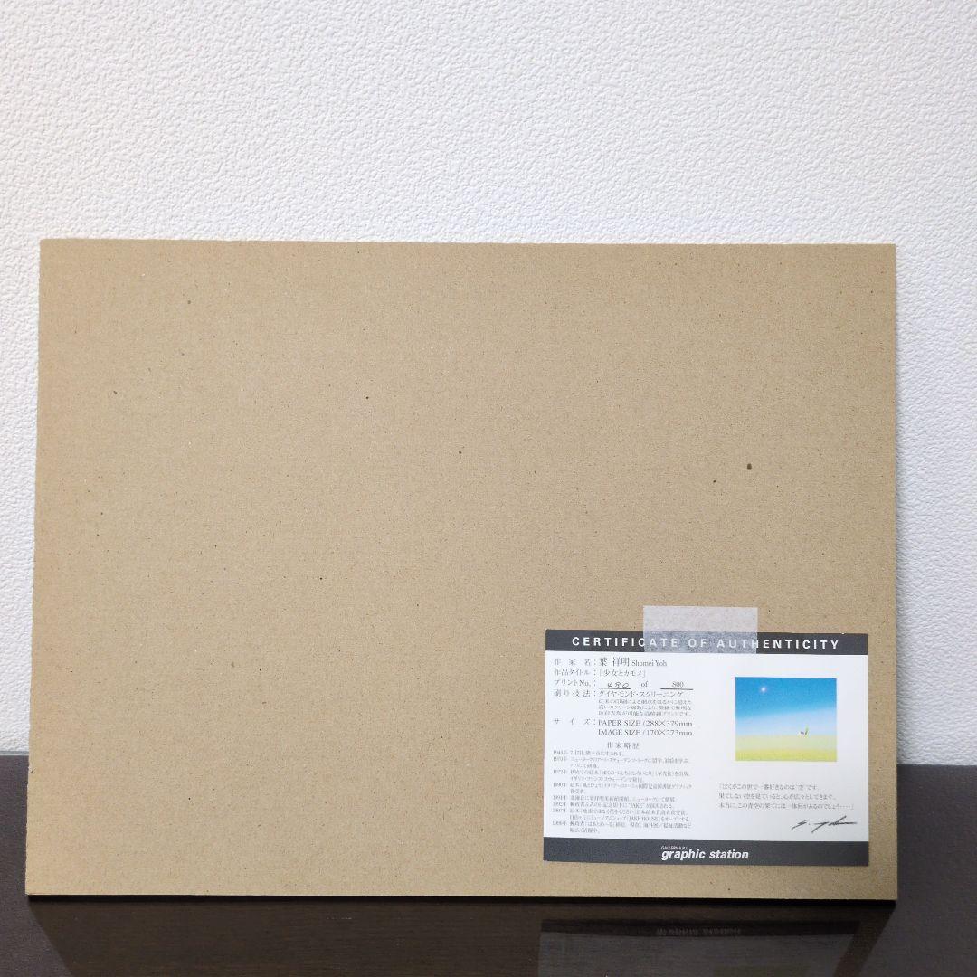 葉 祥明 ダイヤモンドスクリーニング 限定版画 サイン・エディション 作品証明書