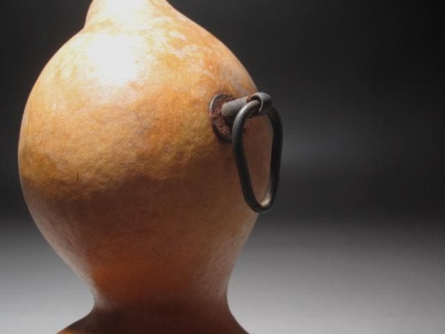 【GACHAN】☆瓢　掛花入　花影　表千家　十三代　即中斎の花押☆y388