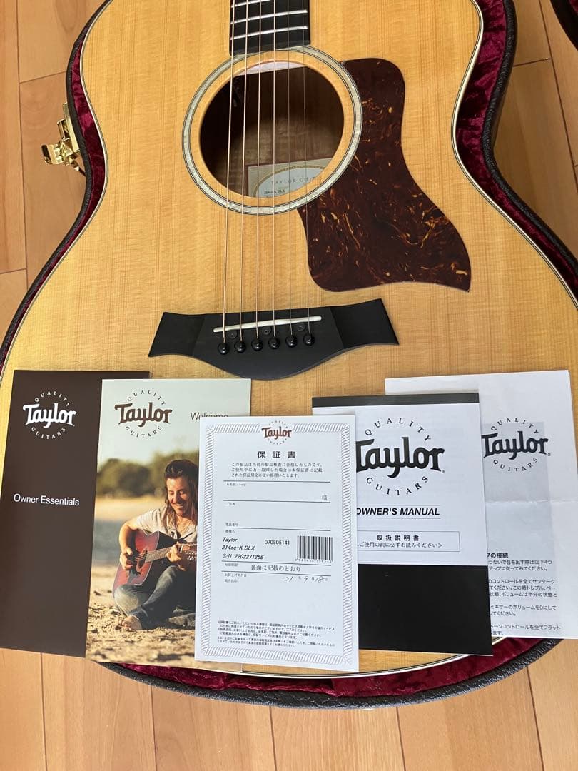 タ*ケ様 Taylor 214ce-k DLX 2021年製 ハードケース付