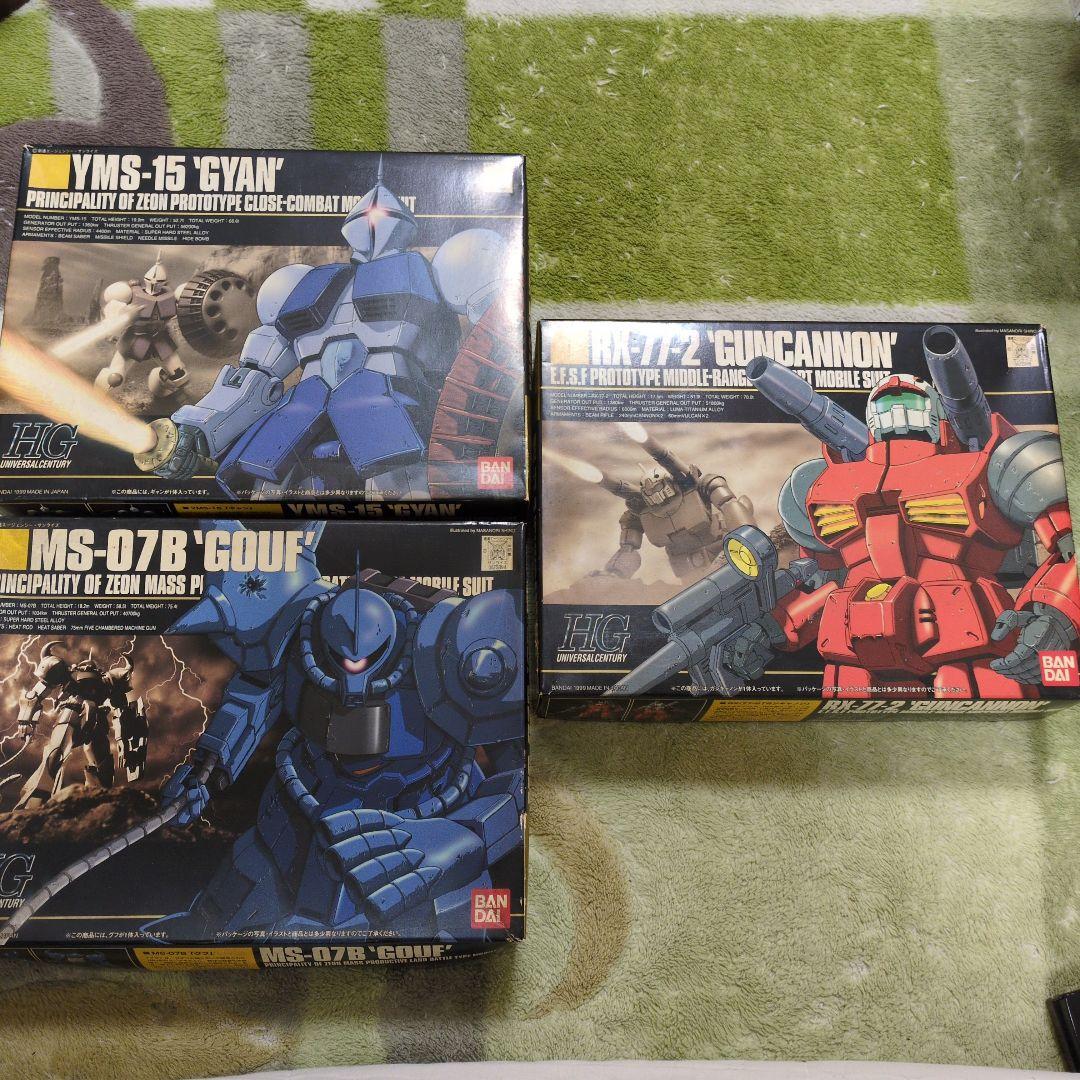 HG UC ガンキャノン　ギャン　グフ　ガンダム　ガンプラ　宇宙世紀