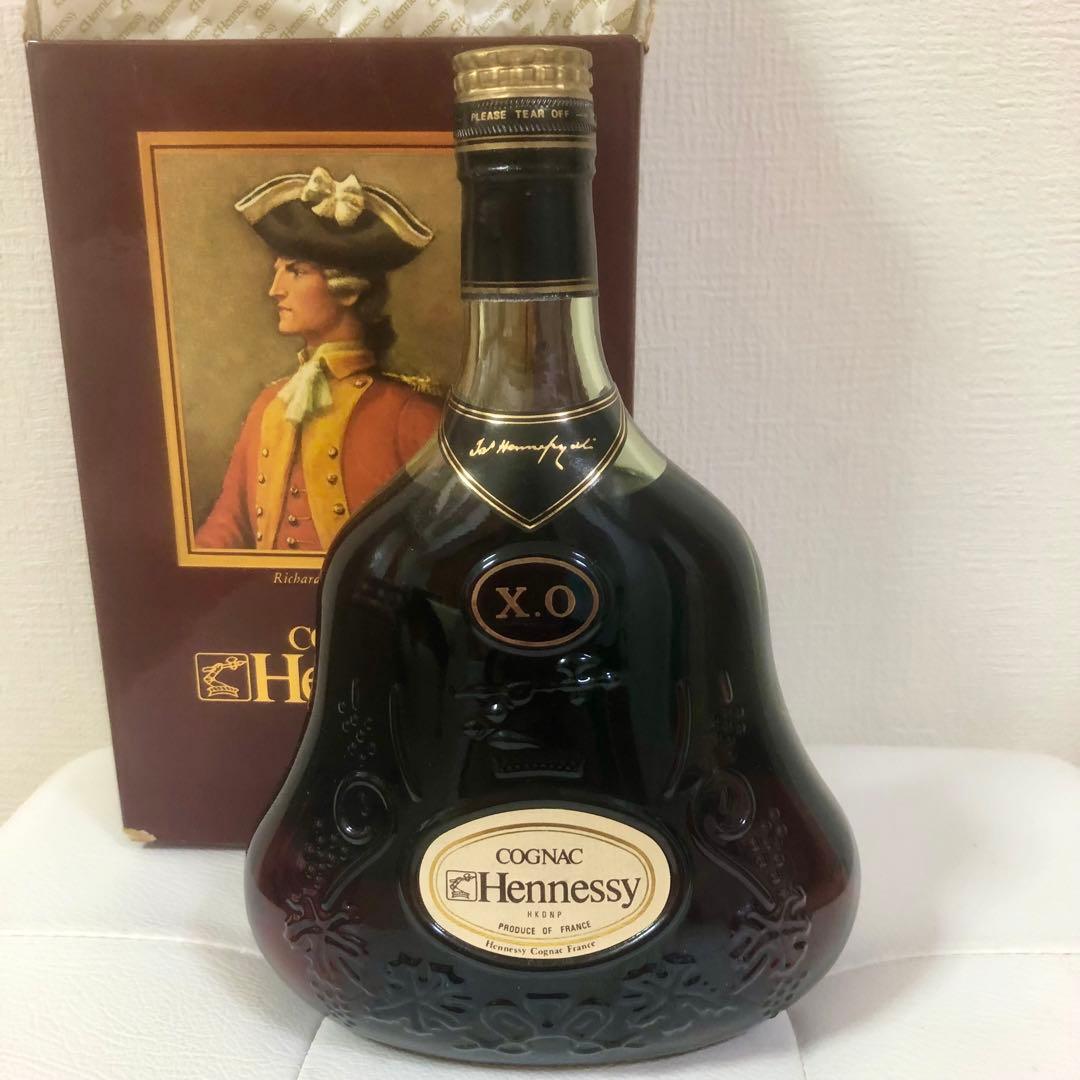古酒　Hennessy XO ブランデー　金キャップ　グリーンボトル　入手困難