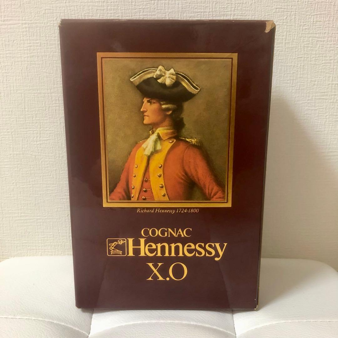 古酒　Hennessy XO ブランデー　金キャップ　グリーンボトル　入手困難