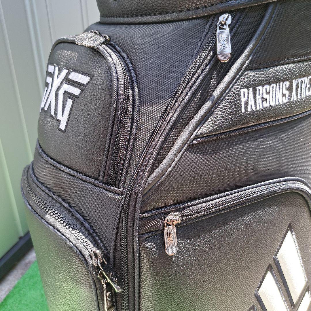 未使用に近い　PXG ブラック キャディバッグ