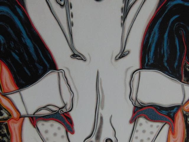 安達博文、【時の符-XI】、希少な限定額装用画集画、新品高級額 額装付