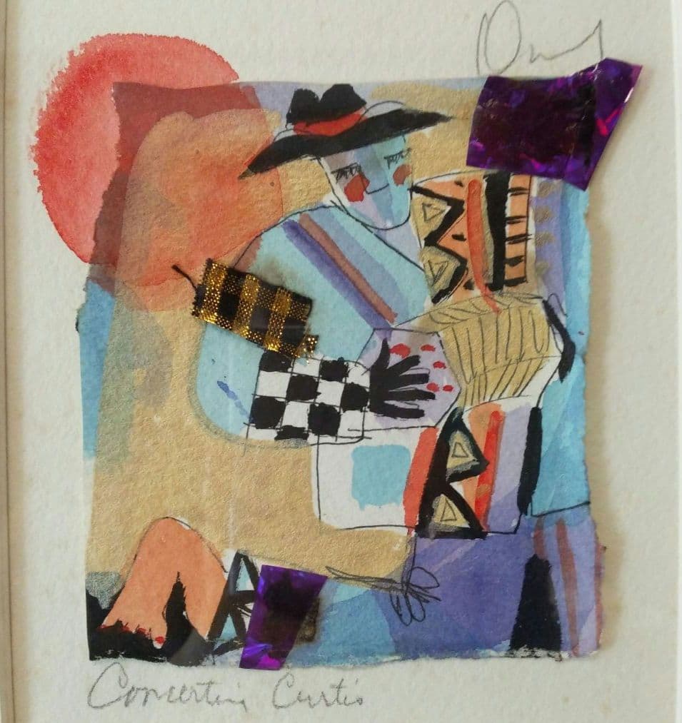 アメリカの女性作家キャシィ·ドナヘイのコラージュ作品。明るく自由な表現が楽しい。