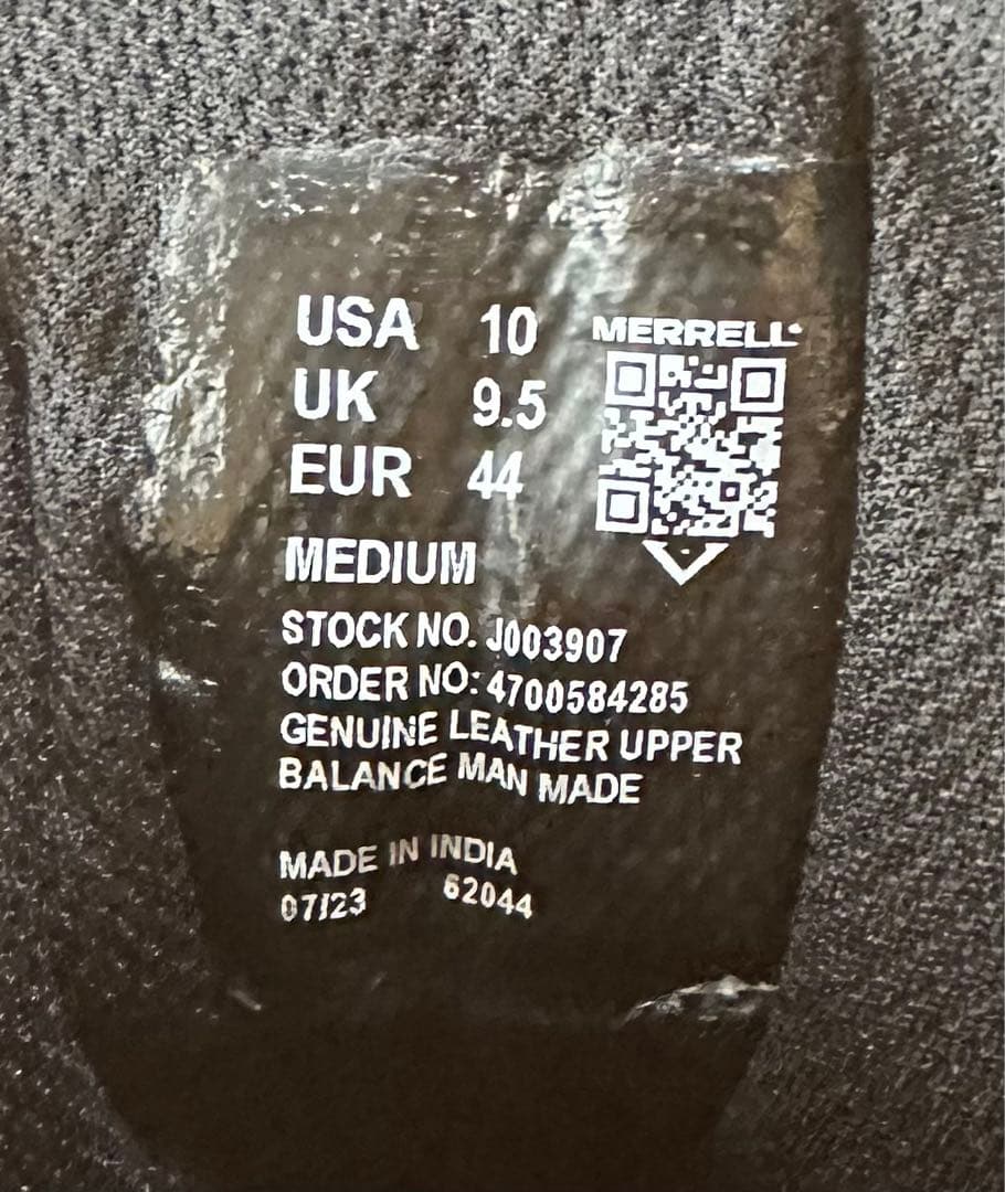 モアブ 3 タクティカル 8 ジップ ウォータープルーフ　28cm ブラック