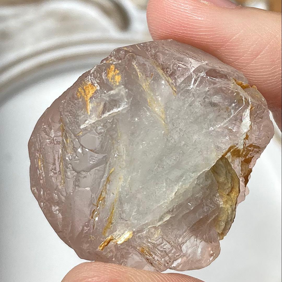 ピンクフローライト　蝕像　スカルドゥ　蛍石　28.0g