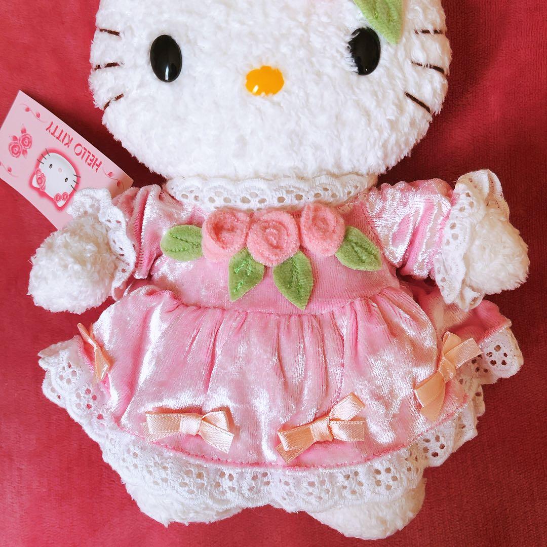 希少レア　ハローキティ　ぬいぐるみ　ノバラ　ローズ　ベルベット　2000 レトロ