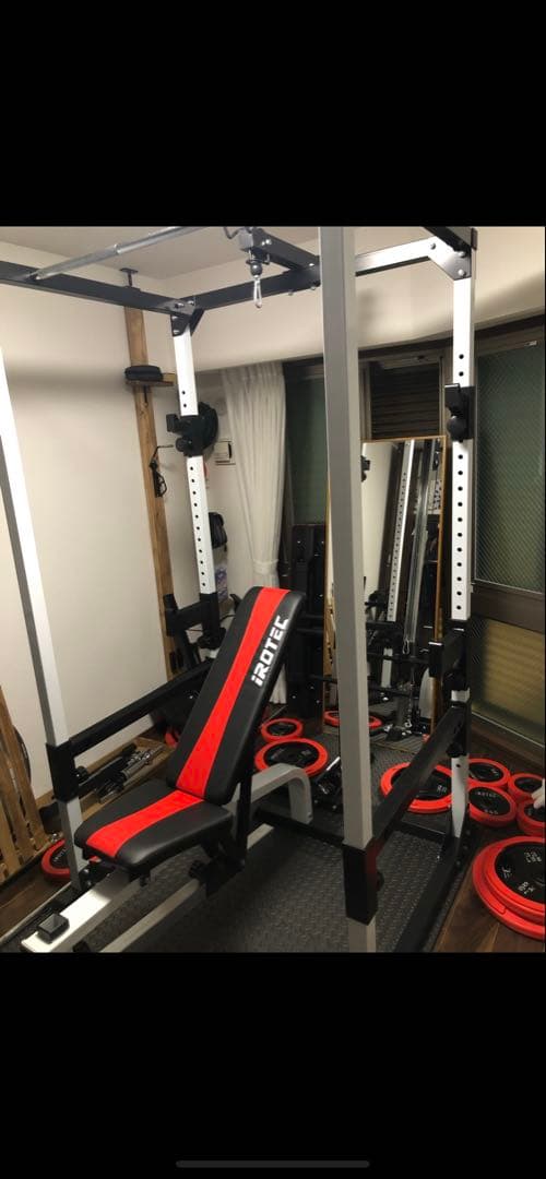 IRONTEC バーベルラック 多機能トレーニングラック