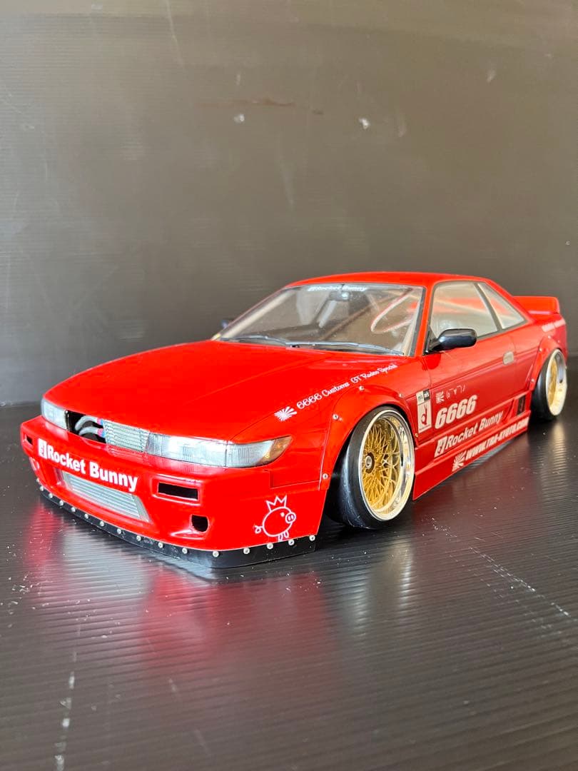 S13シルビア　ロケバニ仕様　ホイール付き