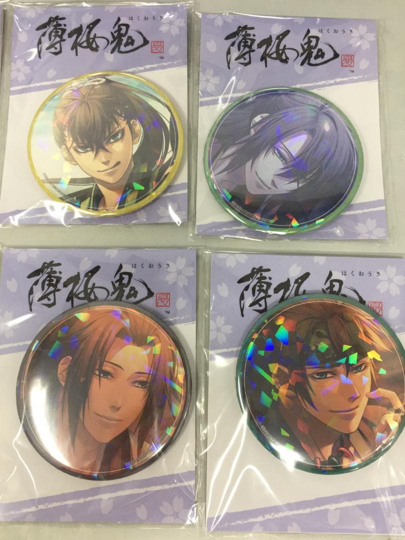 薄桜鬼 真改 ホログラム 缶バッジ 全13種 GIGO限定 沖田 齋藤 他