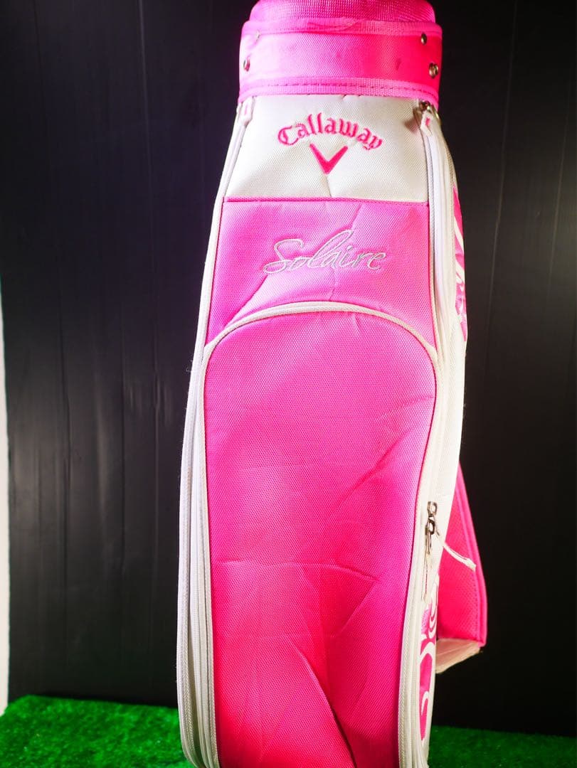 Callaway ゴルフバッグ ホワイト/ピンク　キャロウェイ　ソレイル