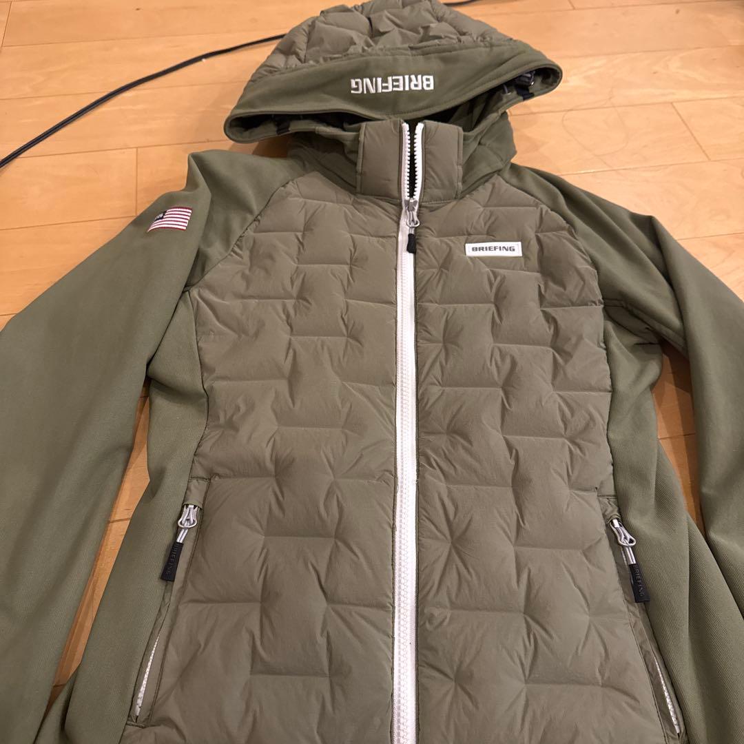 BRIEFING フード付きジャケット オリーブ