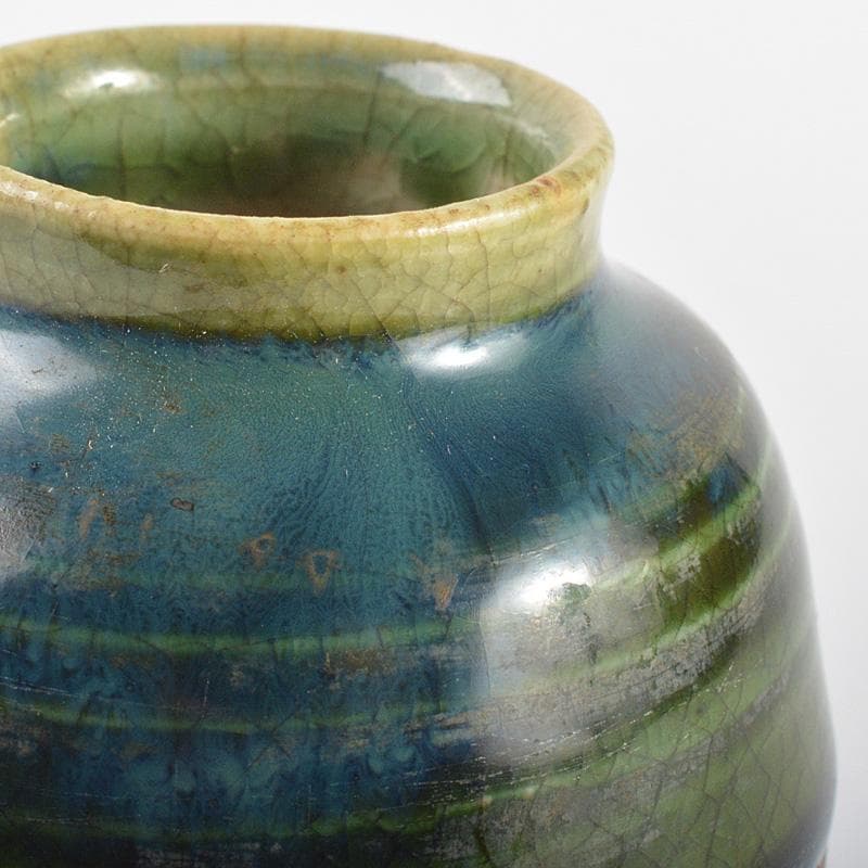 茶道具　織部茶入　仕覆付　裏千家十一代玄々斎極め箱　M　R7026