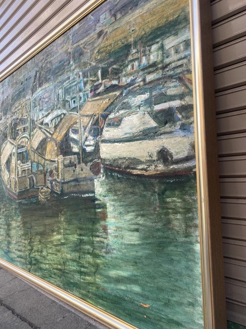 A417◆大型額装 額縁 風景画 W1800㎜ 直接引取り大阪！