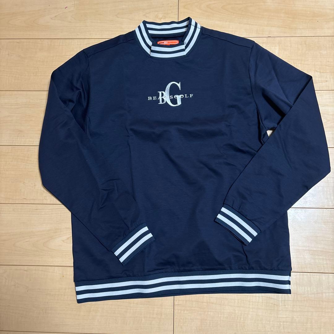 BEAMS GOLF モックネック プルオーバー L UVカット メンズ