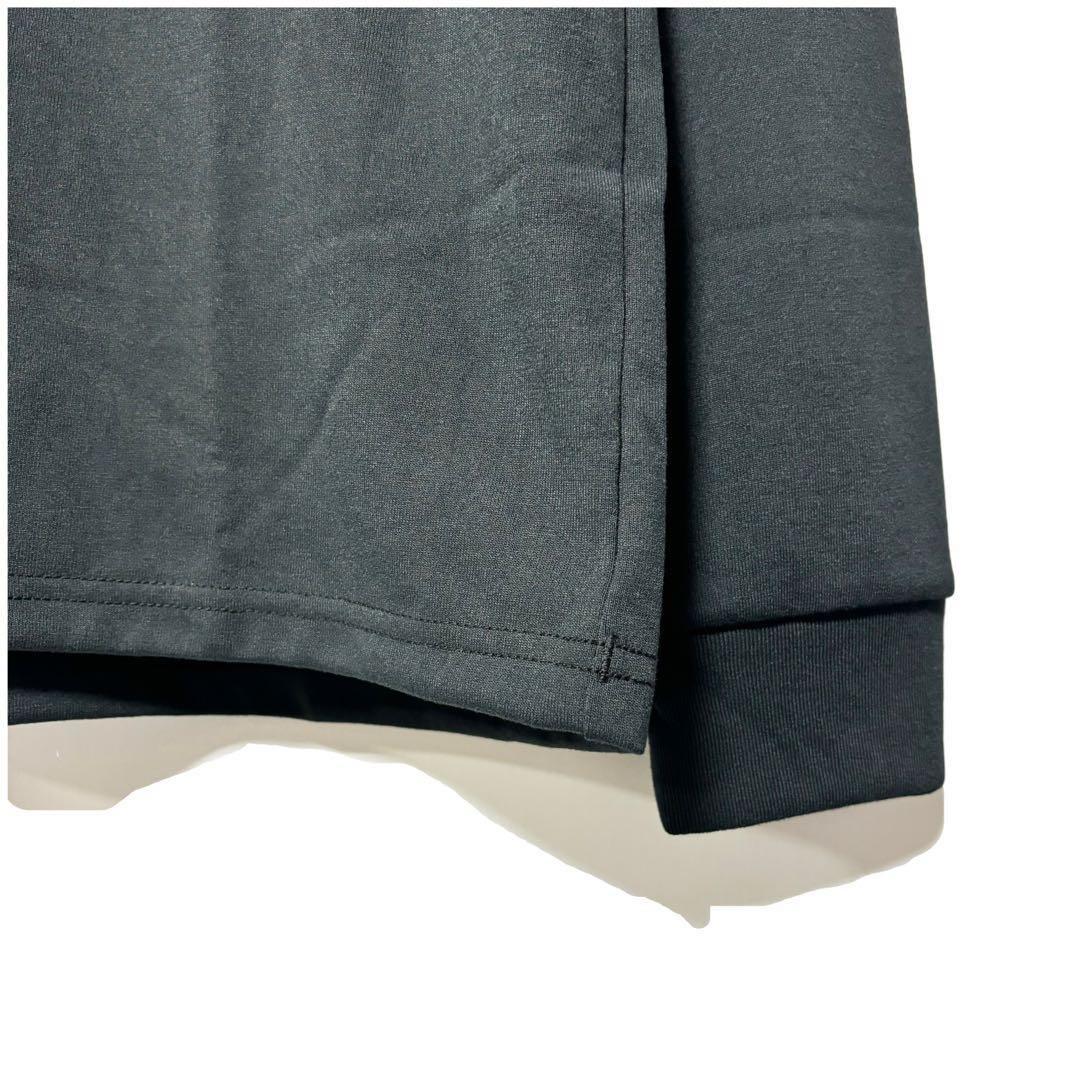 ラッセルノ ゴルフ カタカナプリント モックネック ロングスリーブ ブラック 5