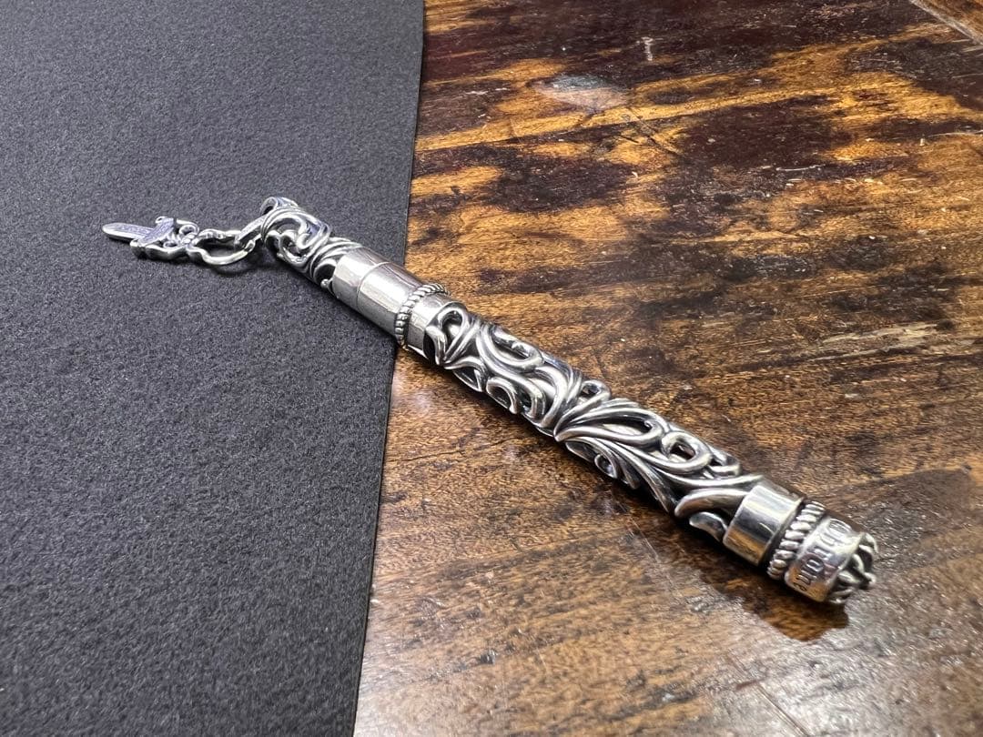 S925刻印有：重厚シルバーペンダントとしても使えるペン　SZB006