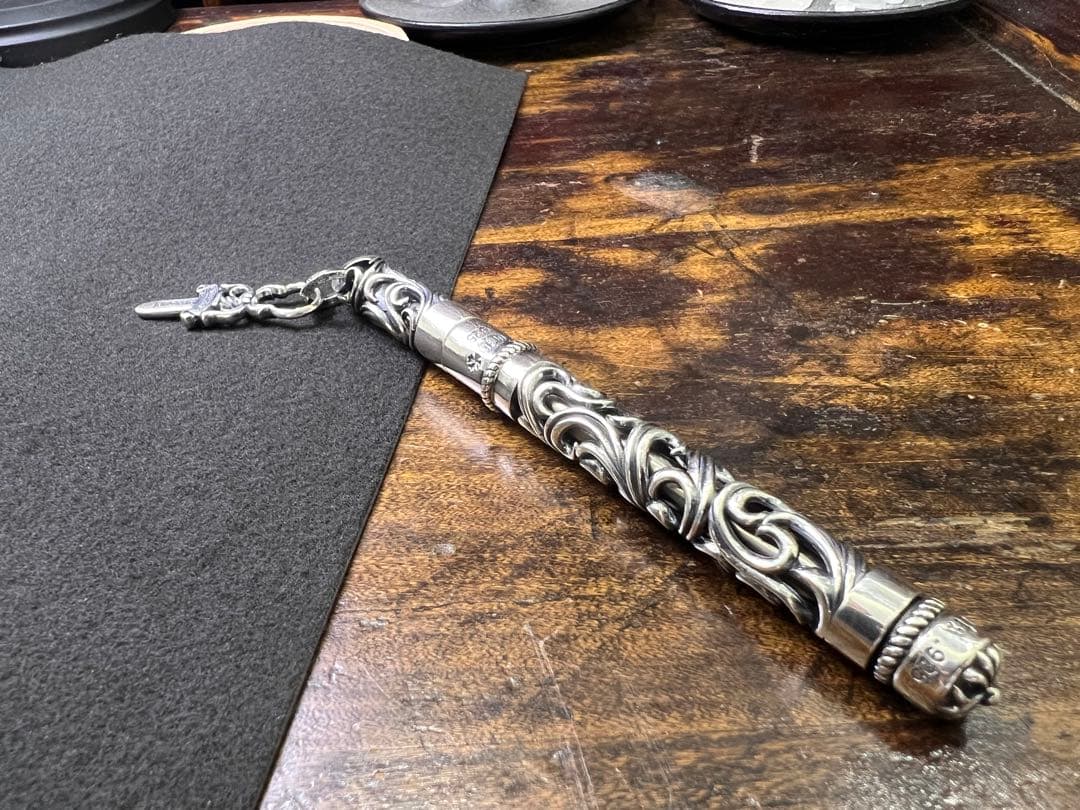 S925刻印有：重厚シルバーペンダントとしても使えるペン　SZB006