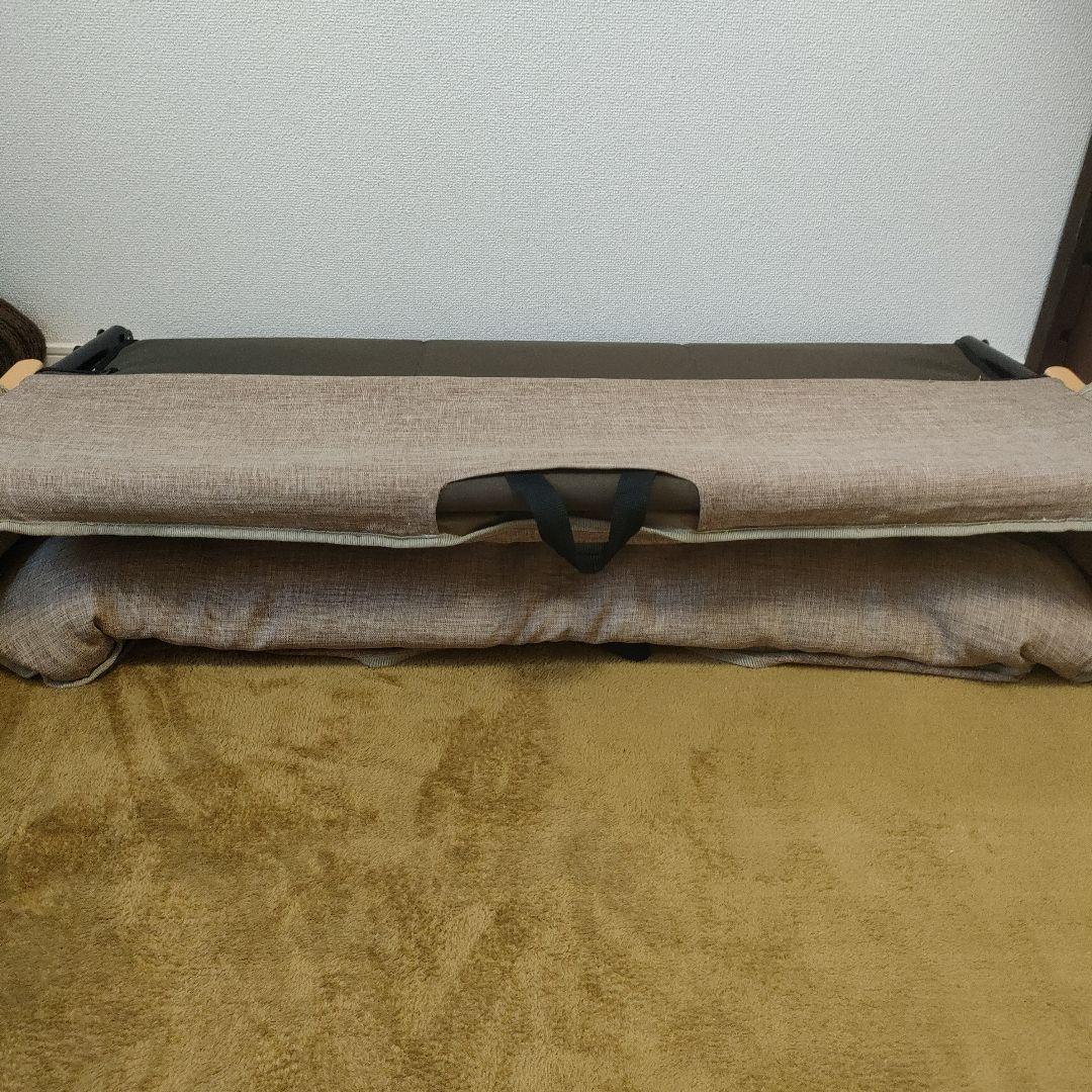 ロゴス（LOGOS）glamorous BASIC 折りたたみソファ カバー付き