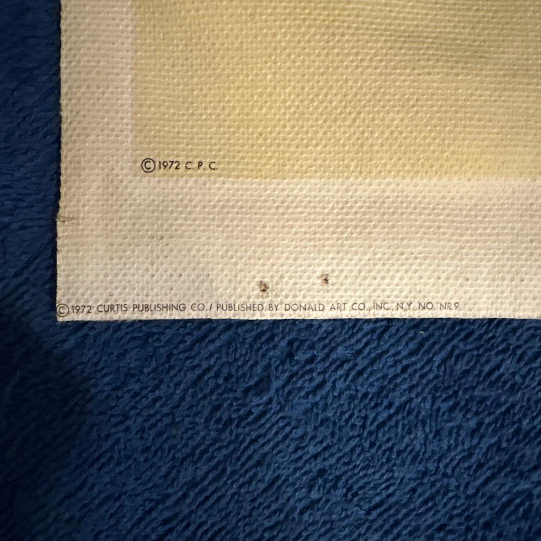 ⬛︎希少⬛︎1972年製ノーマンロックウェル⬛︎キャンパスヴィンテージポスター⬛︎