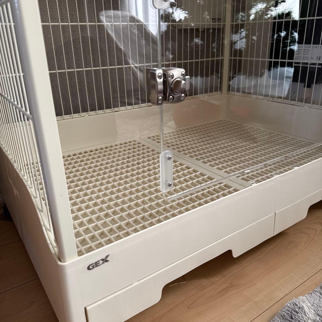 未使用✨GEX 小動物用ケージ 大きめ 透明扉付き