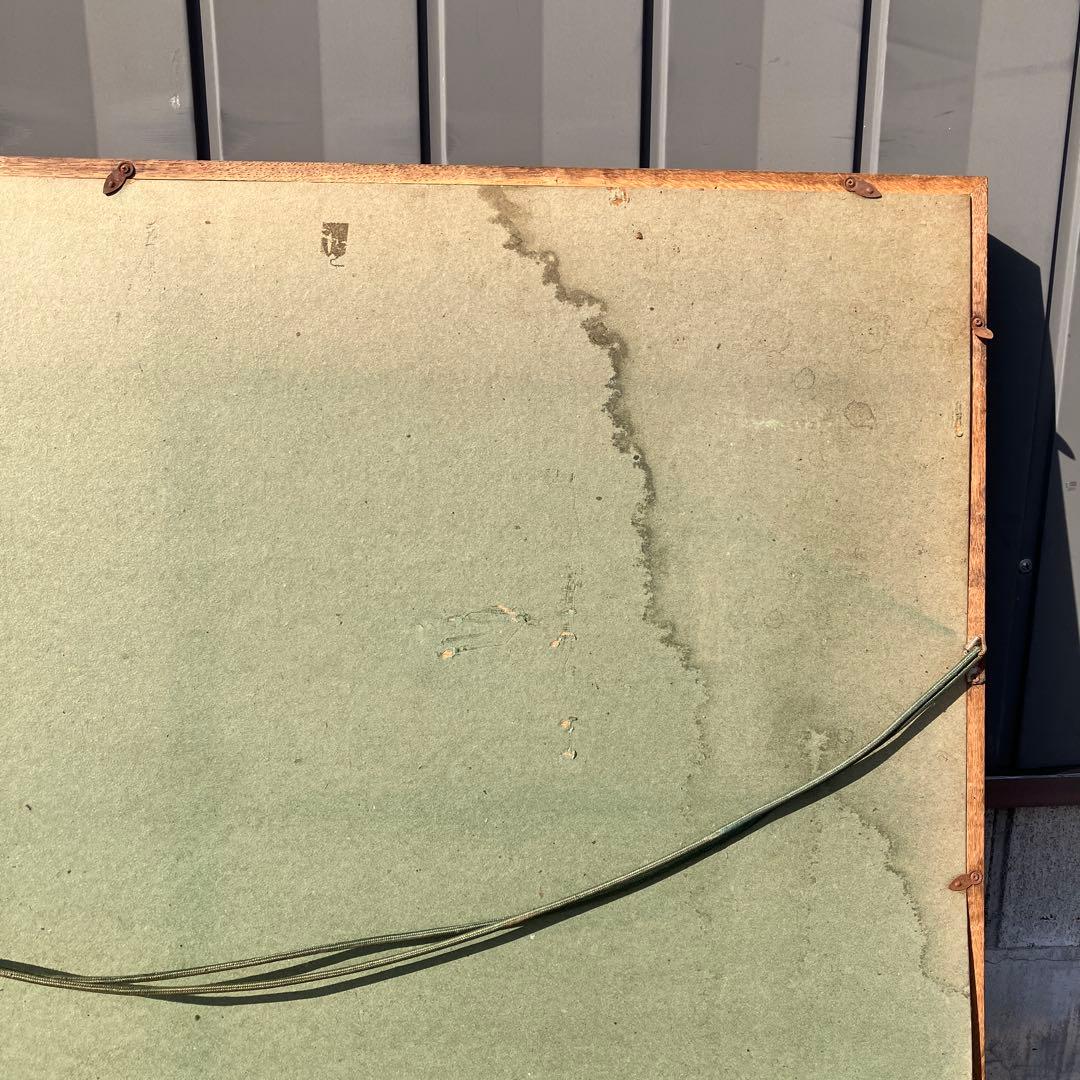 昭和レトロ 複製名画 バッハ グラジオラス 静物画 額装 アートサプライ