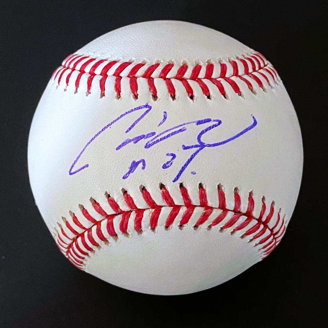 【貴重】鈴木誠也★MLBシカゴ・カブス★直筆サインベースボール★写真付き