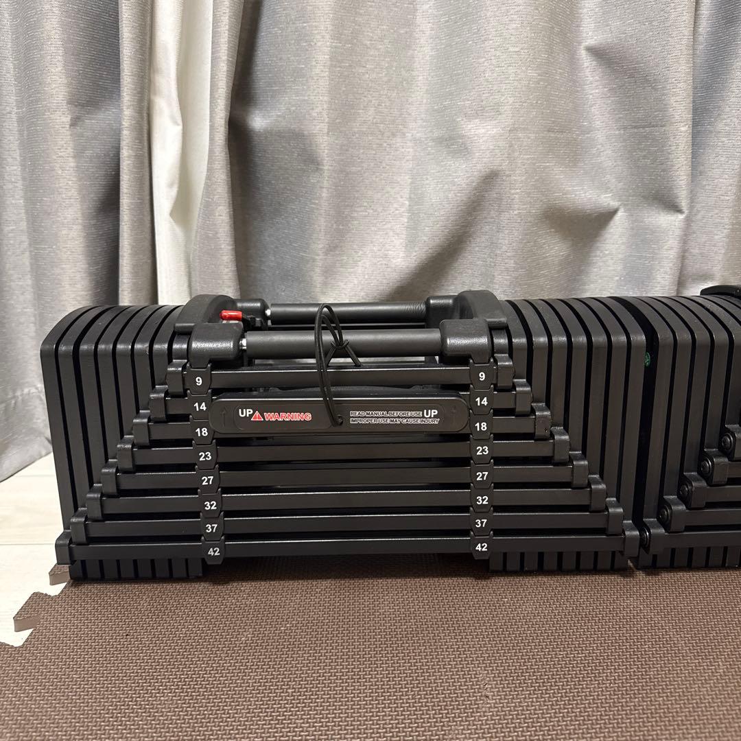 TOP FILM 可変式 ブロックダンベル 42kg×個 オールブラック