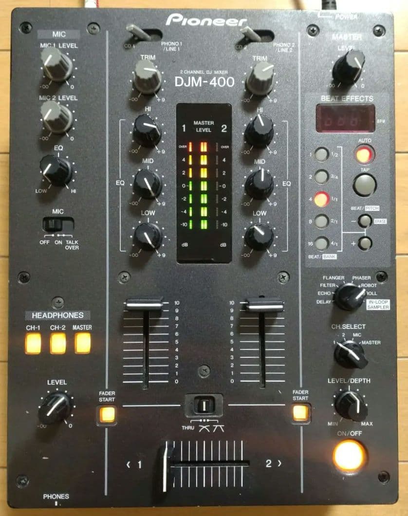 Pioneer　DJM-400　動作確認済　クロスCHフェーダー 交換　元箱あり