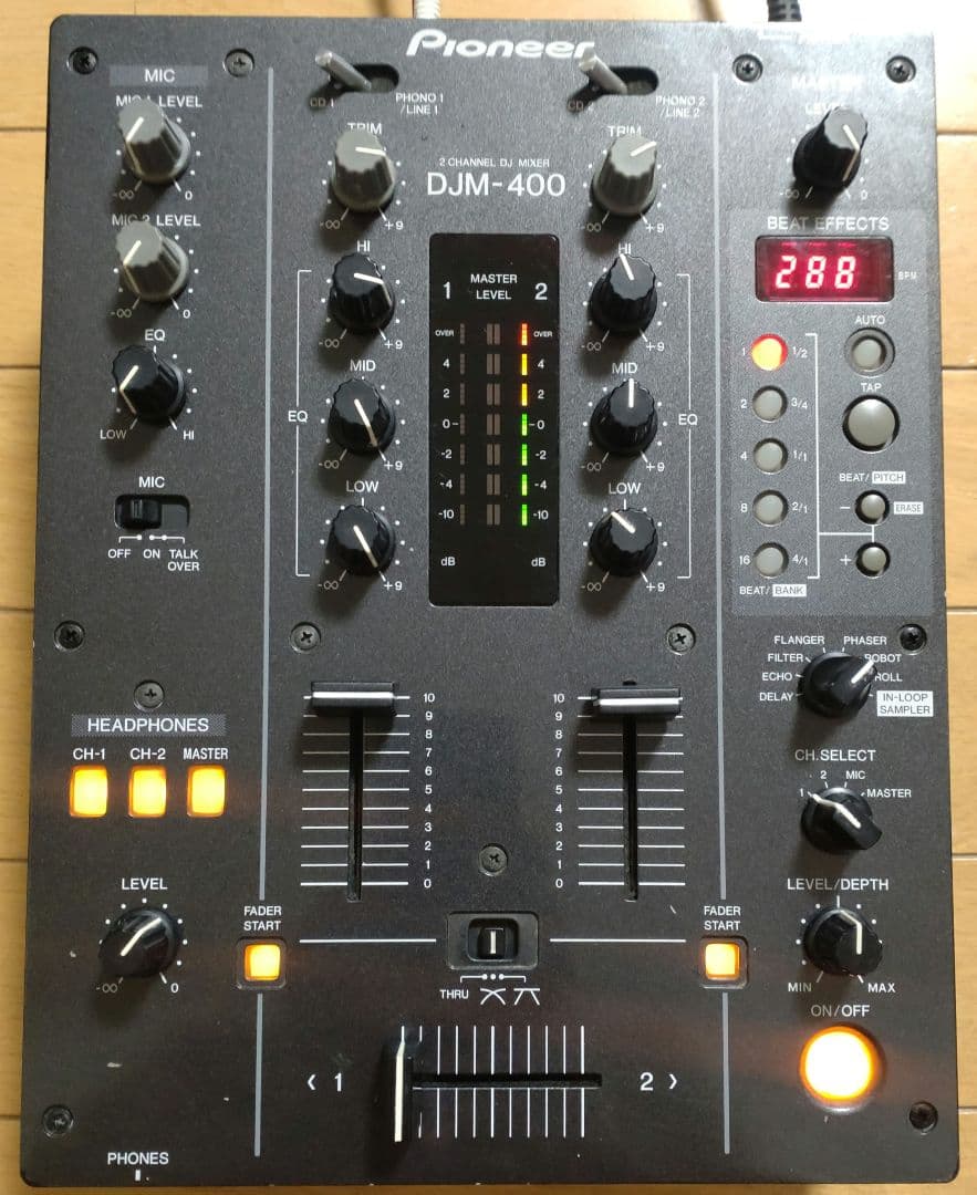 Pioneer　DJM-400　動作確認済　クロスCHフェーダー 交換　元箱あり