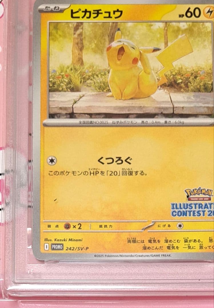 イラストコンテスト ピカチュウ PSA10 プロモ 242/SV-P