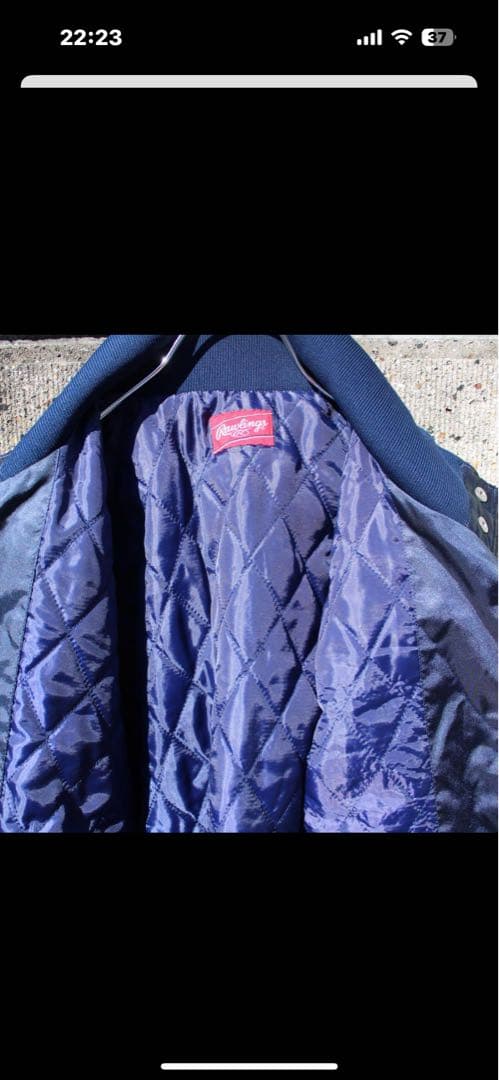 Rawlings ローリングス 袖9入り 大きめサイズ 古着スタジアムジャンパー