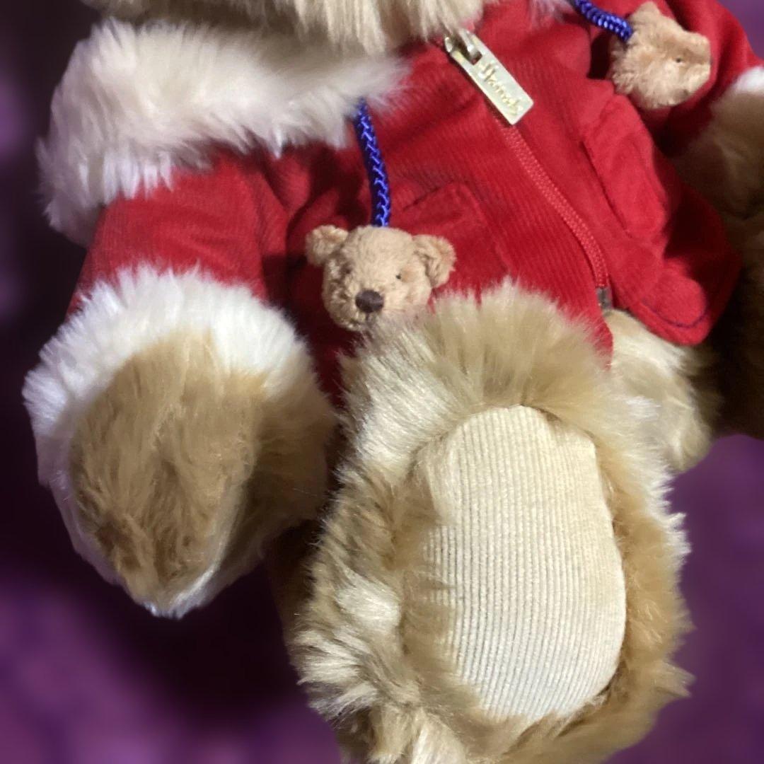 ❤️SALE❤️ハロッズ　テディベア ❤️2007 フードジャケットぬいぐるみ美品