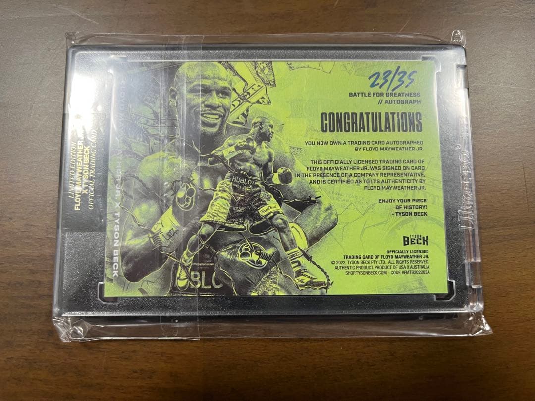 【最終値下げ】フロイド・メイウェザー 直筆サインカード