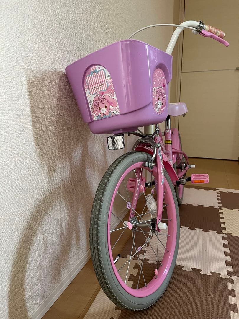ぼんぼんリボン　自転車　18インチ　子供　ピンク　幼児用自転車