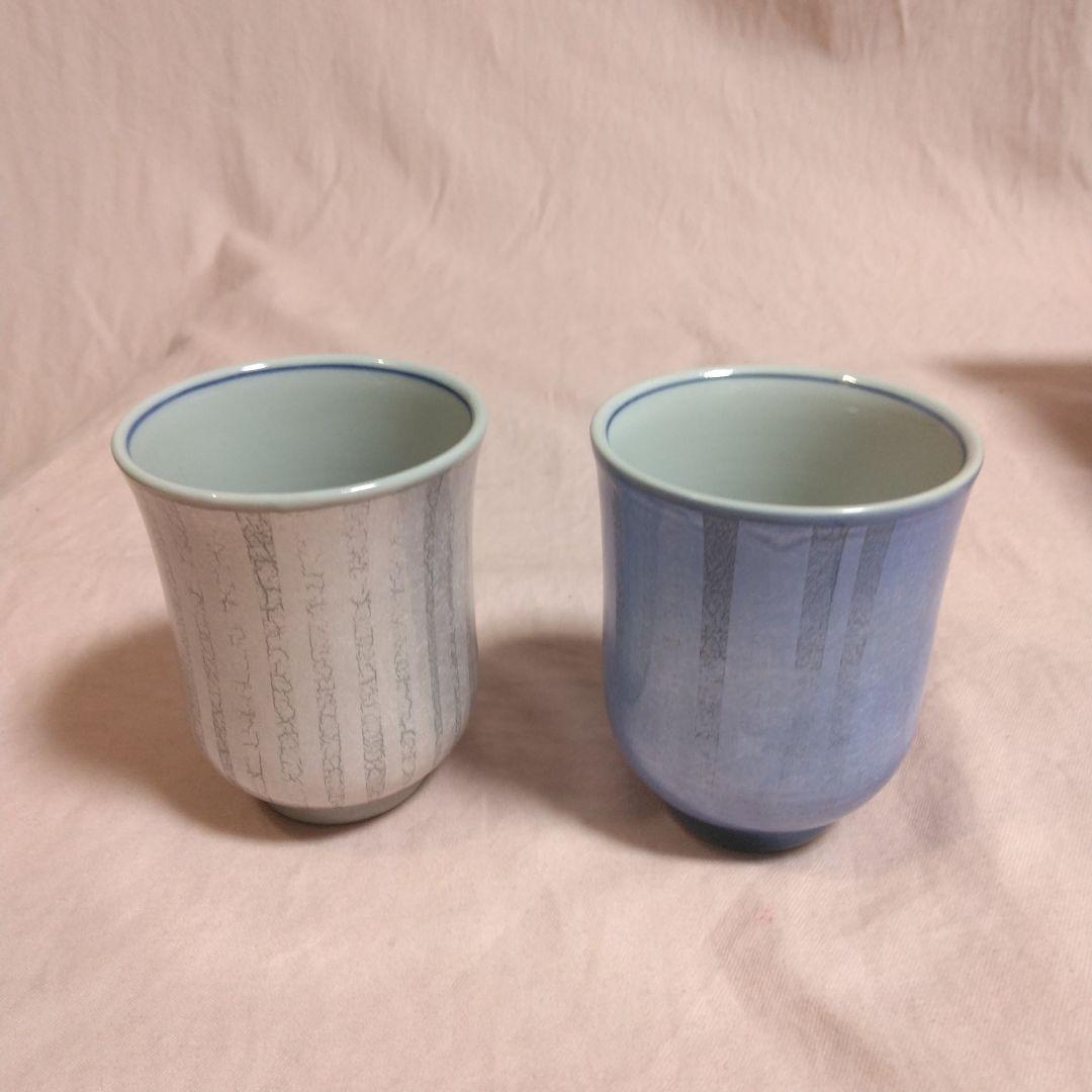 人間国宝　中田一於作　釉裏銀彩　湯呑