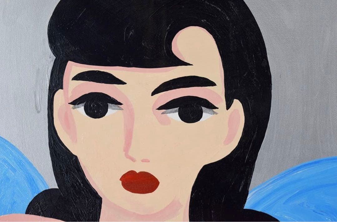 中村桃子 原画 15号 2022年作 可愛らしい図柄です