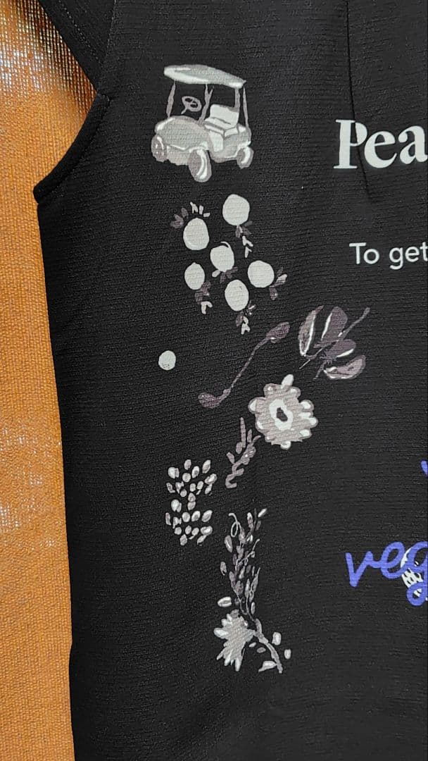 パーリーゲイツ　レディース水彩風 プリント 半袖ポロシャツ　サイズ2