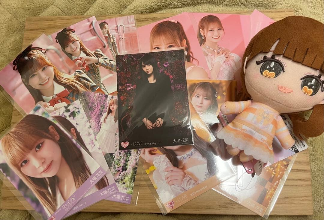 イコラブ 大葉花菜 まとめ売り 生写真 直筆 ぬいぐるみ