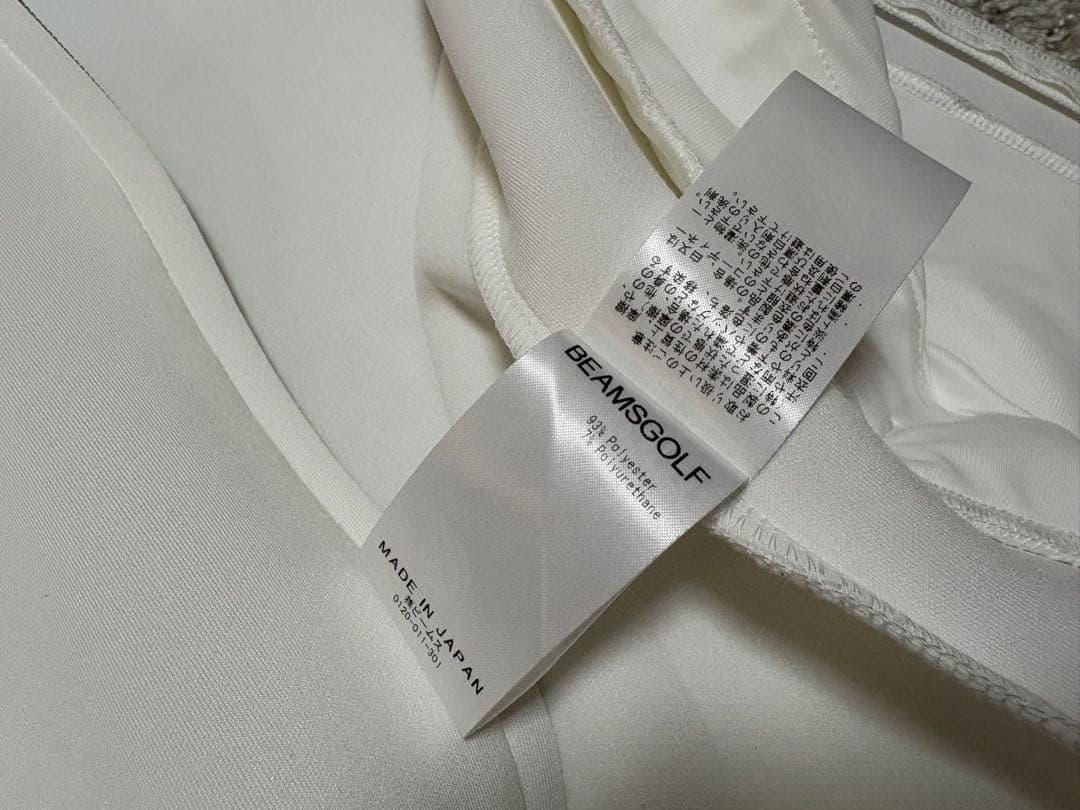 BEAMS GOLF⚫︎ビームスゴルフ⚫︎ジップパーカーMホワイト