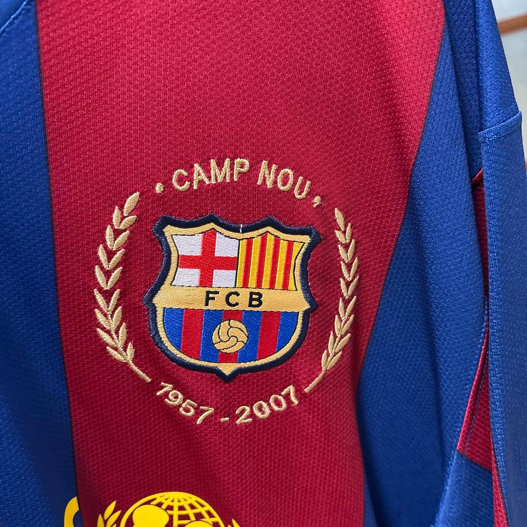 サッカー　ユニフォーム　FCバルセロナ 07-08 リーガ仕様　タグ付