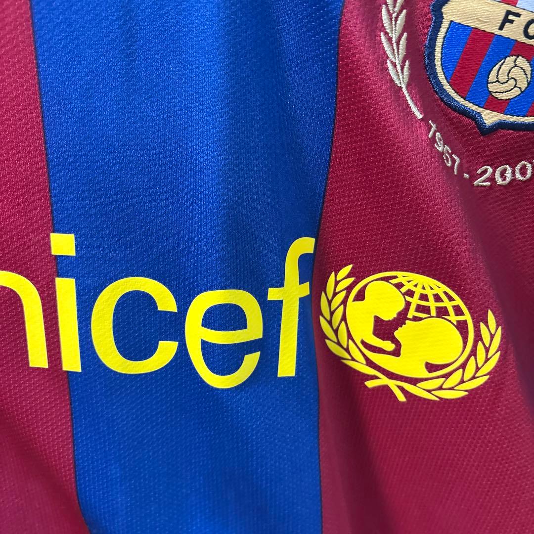 サッカー　ユニフォーム　FCバルセロナ 07-08 リーガ仕様　タグ付