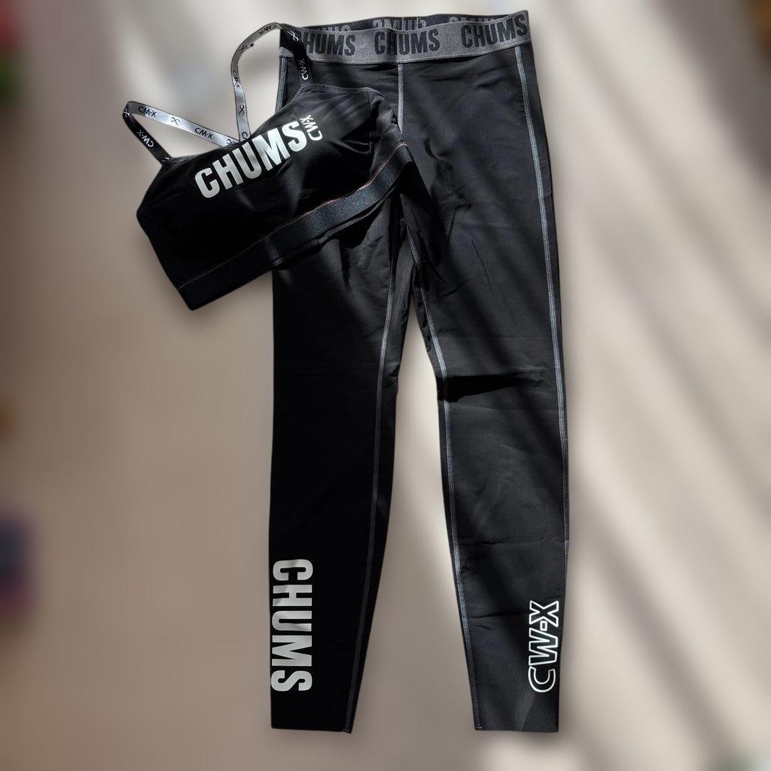 新品未使用CW-X チャムスCHUMSコラボ レギンスとスポーツブラセット