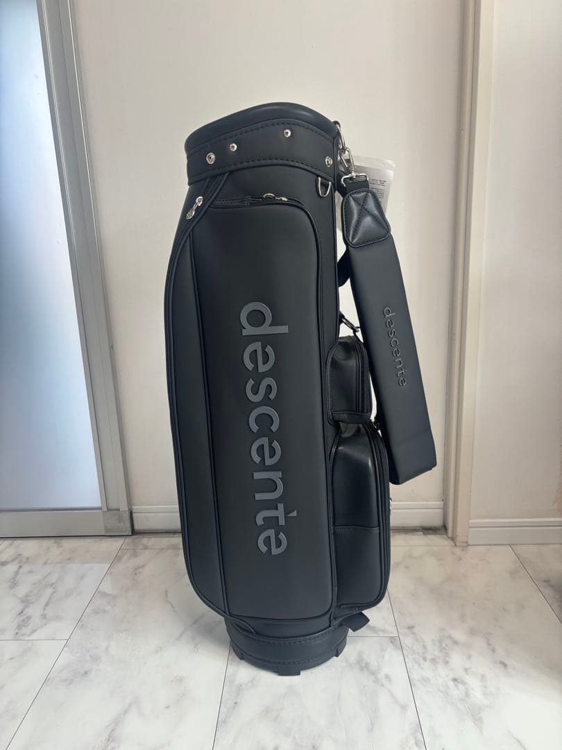 新品！　DESCENTEGOLFブラック キャディバッグ　デサントゴルフ