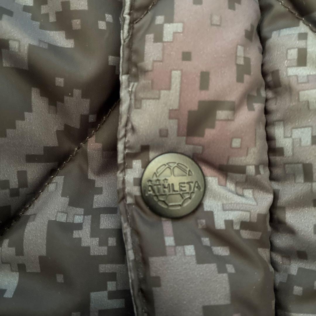 【美品】★ATHLETA アスレタ ベンチコート カモ　ブラック サイズS★