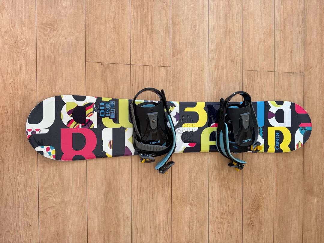 スノーボード バインディング・ブーツ　ヘルメット付　四点セット　ジュニア