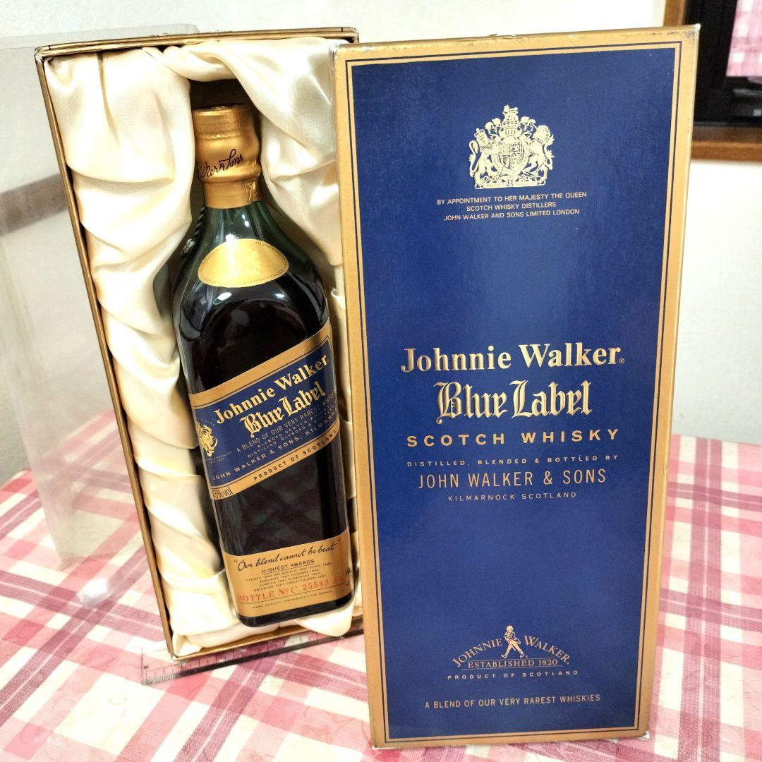 箱付き　ジョニーウォーカー　ブルーラベル　ボトルNO・C・25583JW