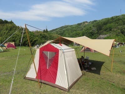 80’s ビンテージ★希少★ 鉄骨 テント 太陽工業　太陽テント ロッジテント